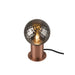 View from the left side product picture of SLV VARYT, table lamp, round, 1x max. 6W, E14, copper