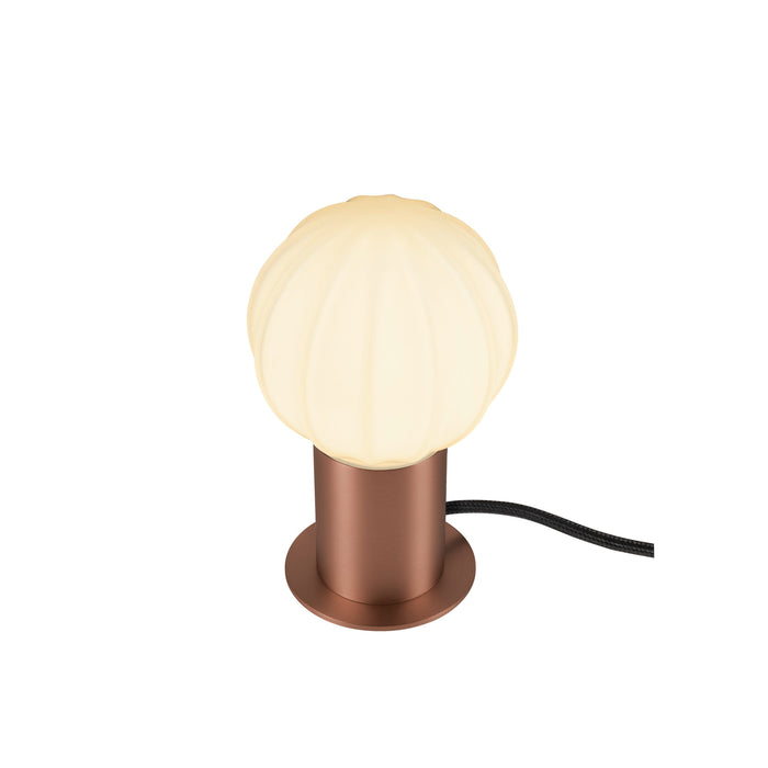 Top view product picture of SLV VARYT, table lamp, round, 1x max. 6W, E14, copper