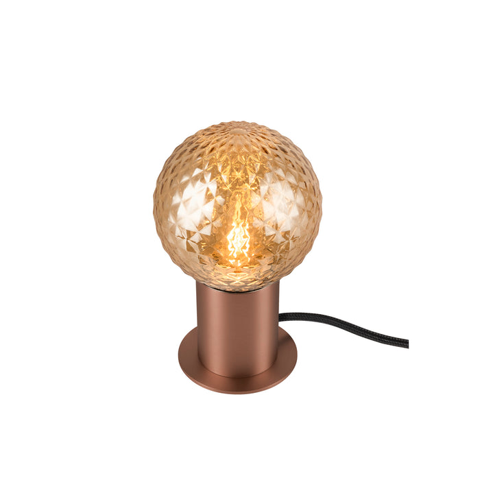 Front view product picture of SLV VARYT, table lamp, round, 1x max. 6W, E14, copper