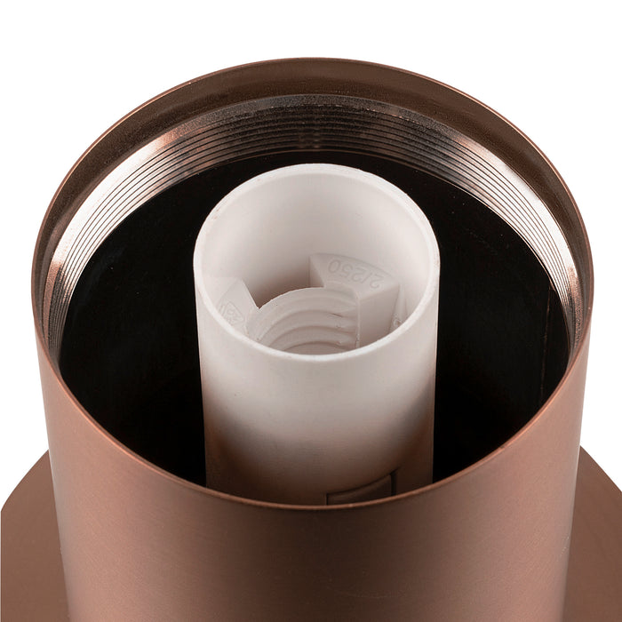 Back view product picture of SLV VARYT, table lamp, round, 1x max. 6W, E14, copper