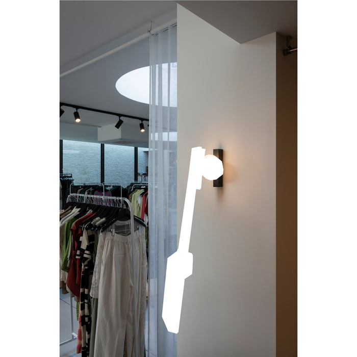 SLV 1008123 SUN, wall-mounted light, square, 1x max. 40 W, LED light, G9, PHASE, black (MD20)