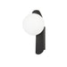 Detailed view product picture of SLV SUN, wall-mounted light, round, 1x max. 40W, LED light, G9, PHASE, black