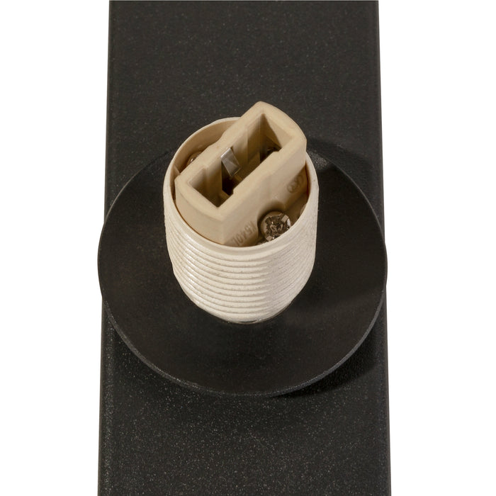 Front view product picture of SLV SUN, wall-mounted light, round, 1x max. 40W, LED light, G9, PHASE, black