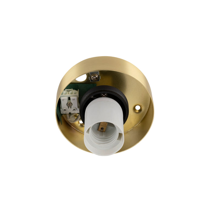 Bottom view product picture of SLV SUN 20, ceiling-mounted light, round, 1x max. 60W, E27, gold