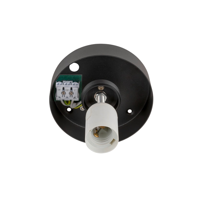 Bottom view product picture of SLV SUN 30, ceiling-mounted light, round, 1x max. 60W, E27, black