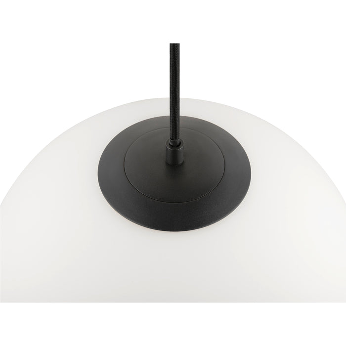 Bottom view product picture of SLV SUN 30, pendant light, E27, open cable end, 1x max. 40W, matt black