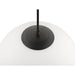 Bottom view product picture of SLV SUN 30, pendant light, E27, open cable end, 1x max. 40W, matt black