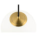 Bottom view product picture of SLV SUN 20, pendant light, E27, open cable end, 1x max. 40W, matt gold