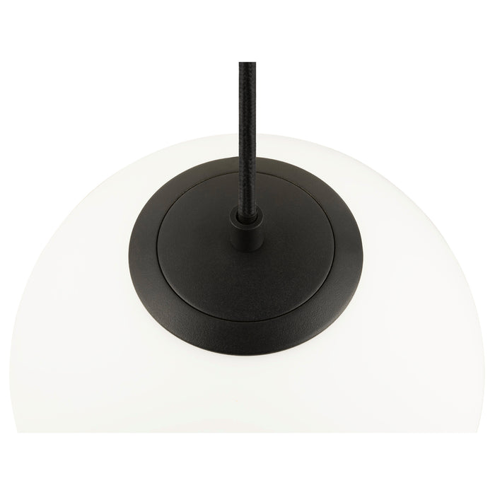 Bottom view product picture of SLV SUN 20, pendant light, E27, open cable end, 1x max. 40W, matt black