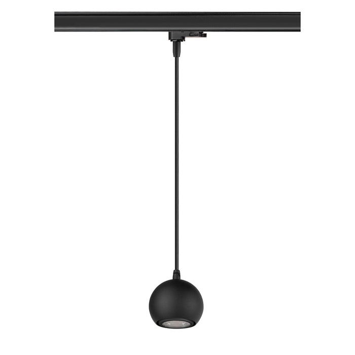 Sloping product picture of SLV LIGHT EYE® 90, 3~ pendant light, GU10, pendant length 150cm, 1x max. 6W, matt black