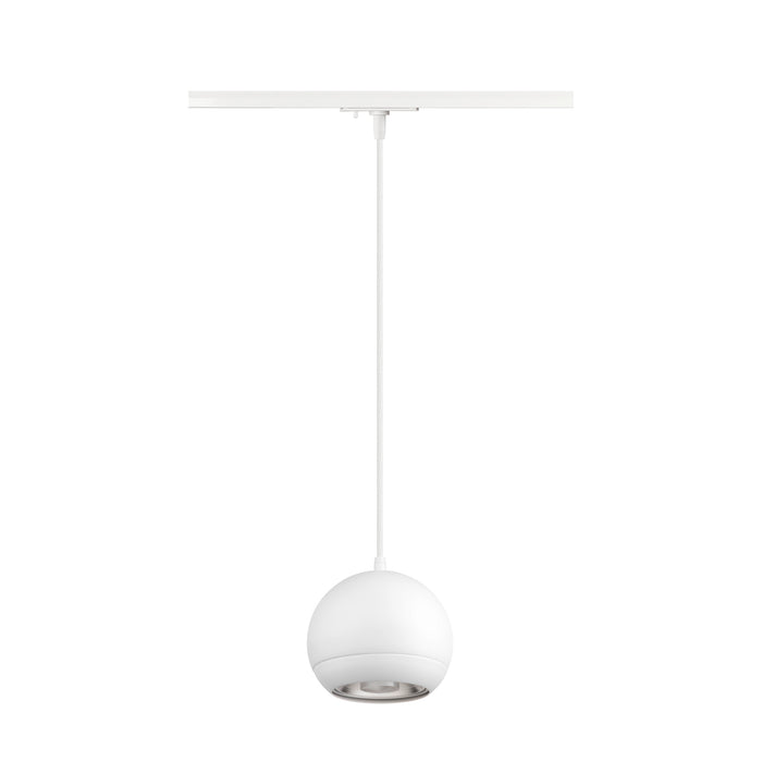 Sloping product picture of SLV LIGHT EYE® 150, 1~ pendant light, GU10, pendant length 150cm, 1x max. 13W, matt white