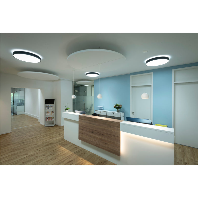 SLV 1007325 MEDO 90, ceiling-mounted light, round, 2700/3000/4000 K, 79 W, trailing-edge phase, 110°, black (MD02)