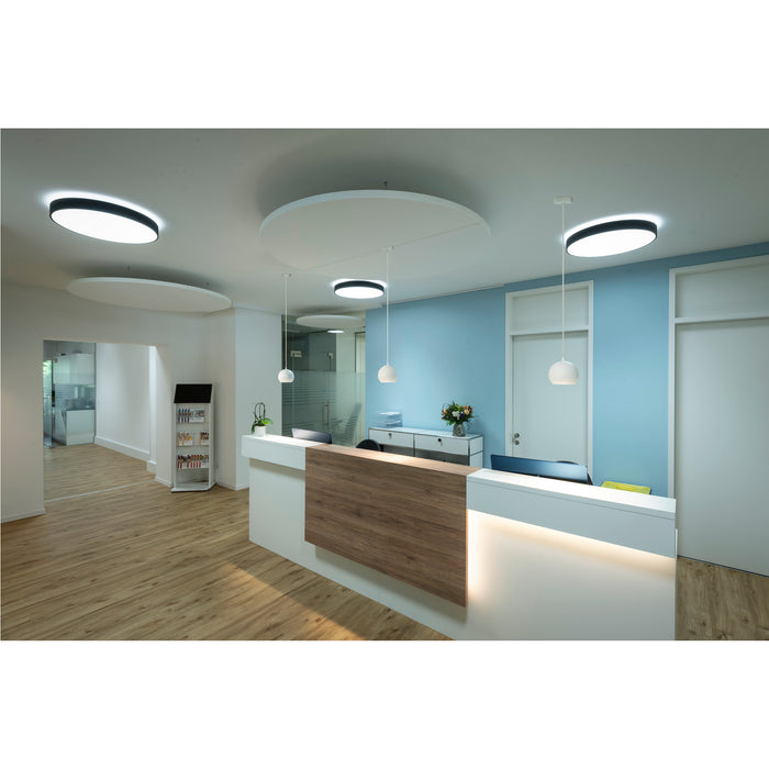SLV 1007325 MEDO 90, ceiling-mounted light, round, 2700/3000/4000 K, 79 W, trailing-edge phase, 110°, black (MD02)