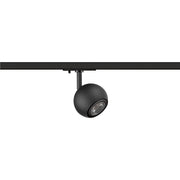 Top view product picture of SLV Aluminium LIGHT EYE® 90, 1~ spotlight, round, GU10, 1x max. 6W, matt black