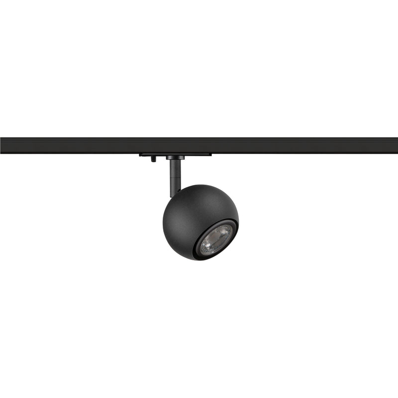 Top view product picture of SLV Aluminium LIGHT EYE® 90, 1~ spotlight, round, GU10, 1x max. 6W, matt black