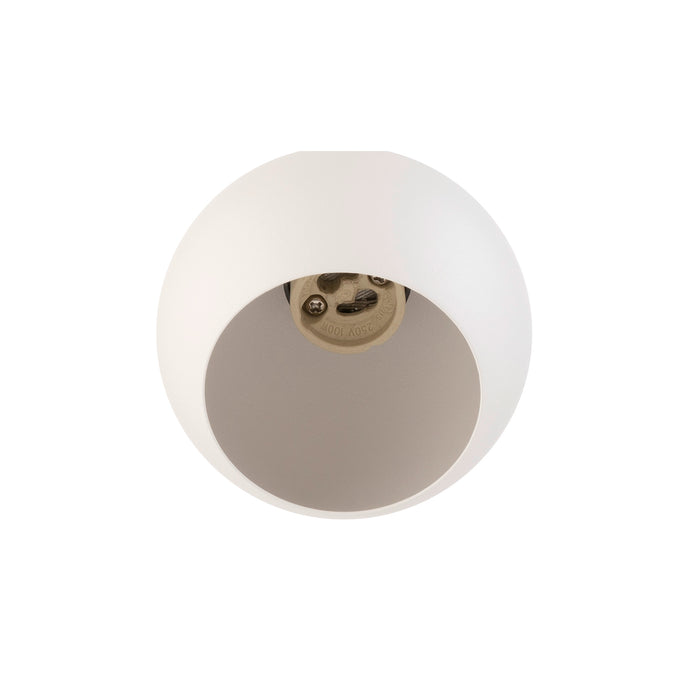 Sloping product picture of SLV Aluminium LIGHT EYE® 90, 1~ spotlight, round, GU10, 1x max. 6W, matt white