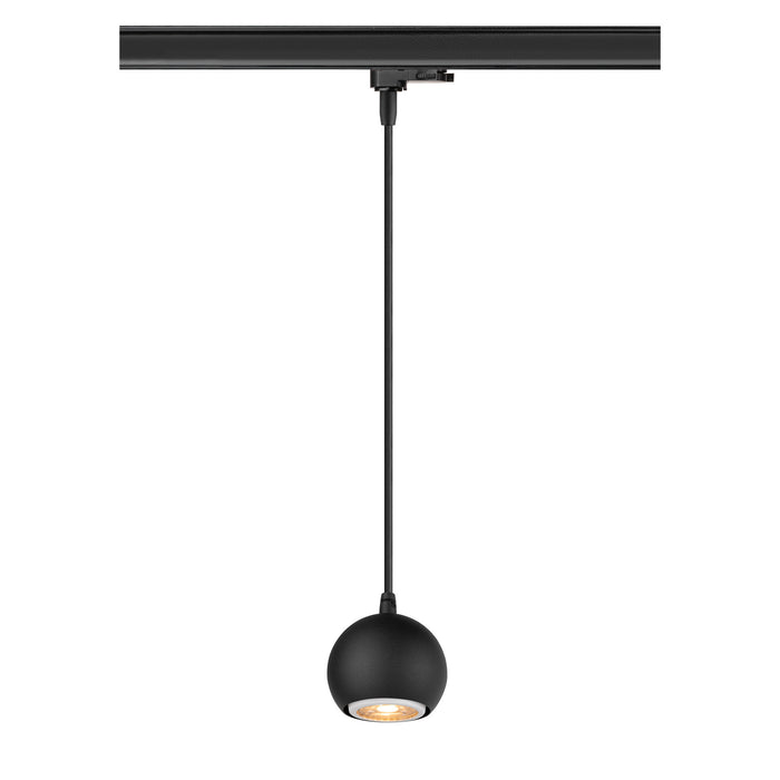 Detailed view product picture of SLV LIGHT EYE® 90, 3~ pendant light, GU10, pendant length 150cm, 1x max. 6W, matt black
