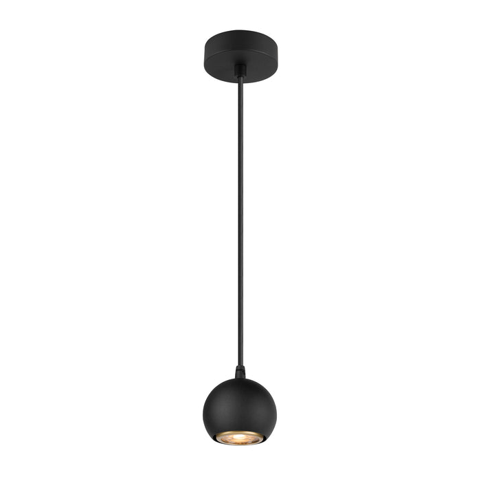 Bottom view product picture of SLV LIGHT EYE® 90, pendant light, GU10, pendant length 150cm, 1x max. 6W, matt black