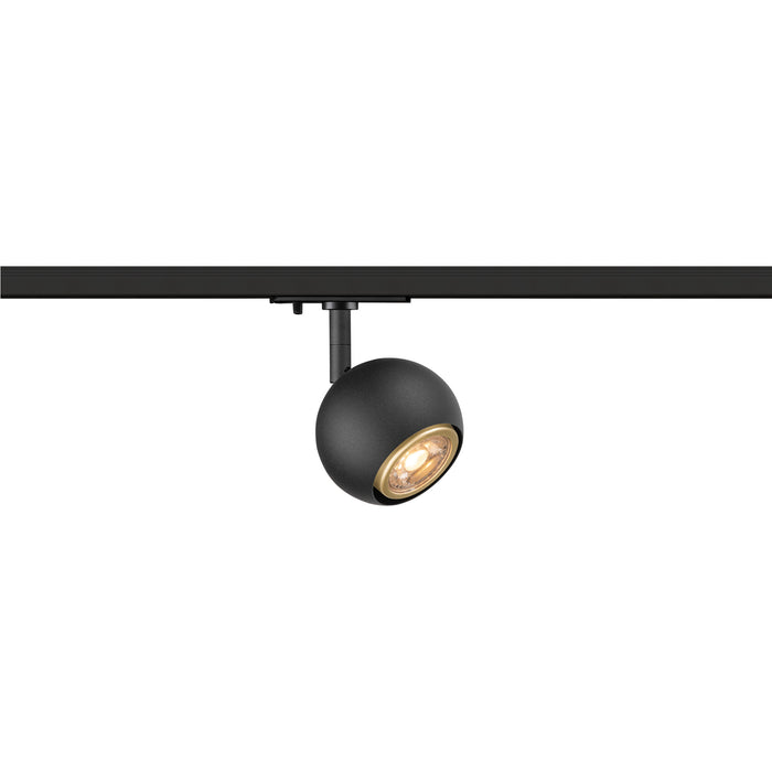 Bottom view product picture of SLV Aluminium LIGHT EYE® 90, 1~ spotlight, round, GU10, 1x max. 6W, matt black