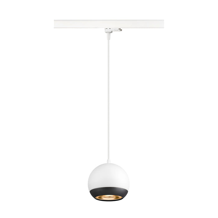Detailed view product picture of SLV LIGHT EYE® 150, 3~ pendant light, GU10, pendant length 150cm, 1x max. 13W, matt white
