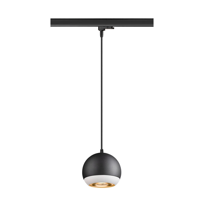 Detailed view product picture of SLV LIGHT EYE® 150, 3~ pendant light, GU10, pendant length 150cm, 1x max. 13W, matt black
