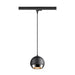 Bottom view product picture of SLV LIGHT EYE® 150, 3~ pendant light, GU10, pendant length 150cm, 1x max. 13W, matt black