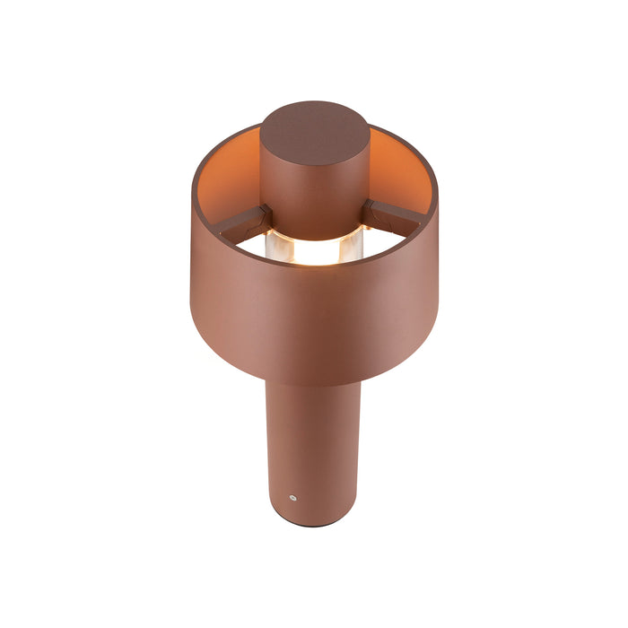 Bottom view product picture of SLV PHOTONI CYL POLE 45, free-standing lamp, E27, 1x max. 13W, rust