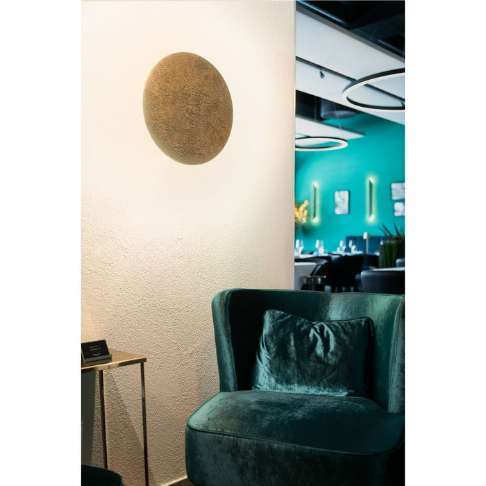 SLV 1008205 MANA 40 lampshade, round, moon structure, H: 2.2 cm, gold (MD02)