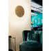 SLV 1008205 MANA 40 lampshade, round, moon structure, H: 2.2 cm, gold (MD02)