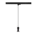 Back view product picture of SLV PURI 2.0 Basic, 3~ pendant light, GU10, pendant length 200 cm, 1x max. 6W, black