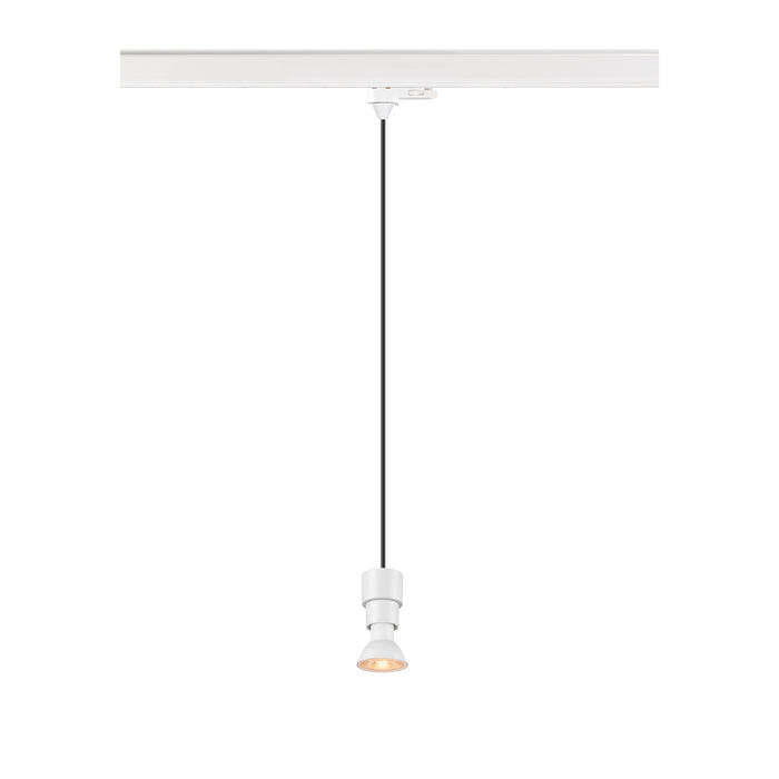 SLV PURI 2.0 Basic, 3~ pendant light, GU10, pendant length 200 cm, 1x max. 6W, white