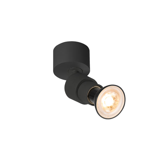 SLV PURI 2.0 Basic, wall and ceiling-mounted light, round, 1x max. 6W, GU10, black