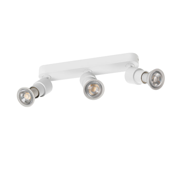 Back view product picture of SLV PURI 2.0 Basic, wall and ceiling-mounted light, long, round, 3 x max. 6W GU10, white