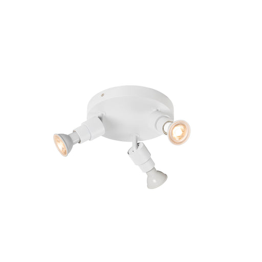 SLV PURI 2.0 Basic, wall and ceiling-mounted light, round, 3 x max. 6W, GU10, white