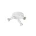 Back view product picture of SLV PURI 2.0 Basic, wall and ceiling-mounted light, round, 3 x max. 6W, GU10, white