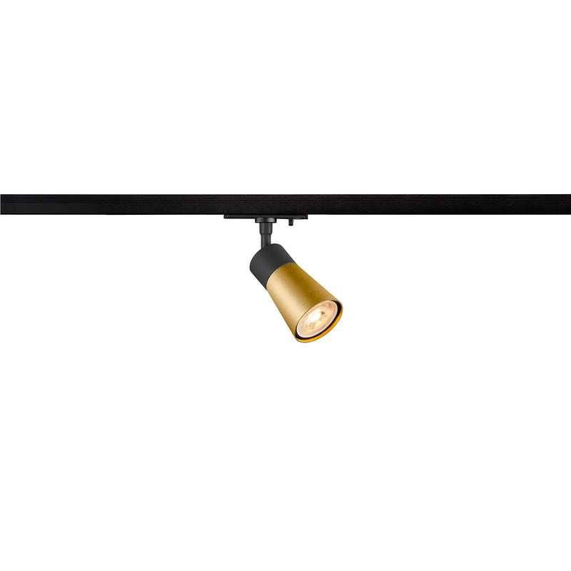 SLV Aluminium PURI 2.0 Cone, 1~ spot, GU10, 1x max. 6W, black / gold