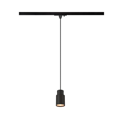 SLV PURI 2.0 Tube, 1~ pendant light, GU10, pendant length 200 cm, 1x max. 6W, black
