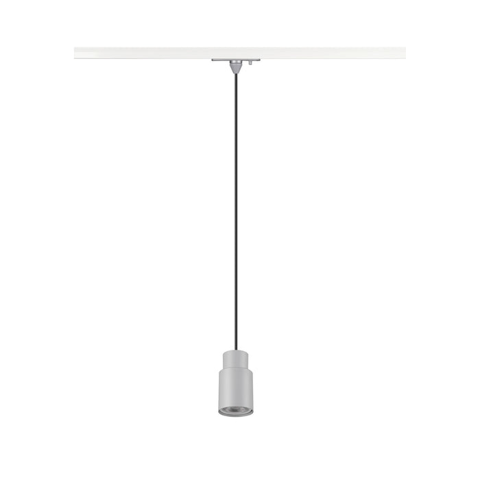 Back view product picture of SLV PURI 2.0 Tube, 1~ pendant light, GU10, pendant length 200 cm, 1x max. 6W, grey