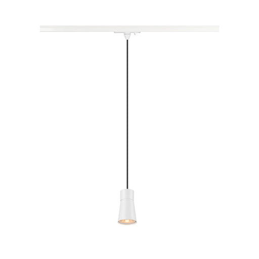 SLV PURI 2.0 Cone, 1~ pendant light, GU10, pendant length 200 cm, 1x max. 6W, white