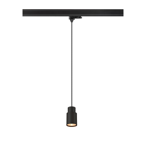 SLV PURI 2.0 Tube, 3~ pendant light, GU10, pendant length 200 cm, 1x max. 6W, black