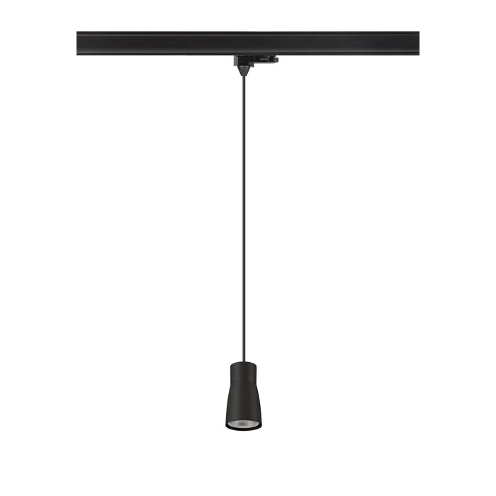 Back view product picture of SLV PURI 2.0 Dome, 3~ pendant light, GU10, pendant length 200 cm, 1x max. 6W, black