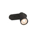 SLV 1008304 PURI 2.0 Dome, wall and ceiling-mounted light, switch, rectangular, 1x max. 6 W GU10, black (MD23)