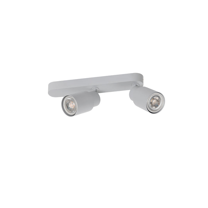 Back view product picture of SLV PURI 2.0 Tube, wall and ceiling-mounted light, asymmetrical, 2 x max. 6W GU10, grey