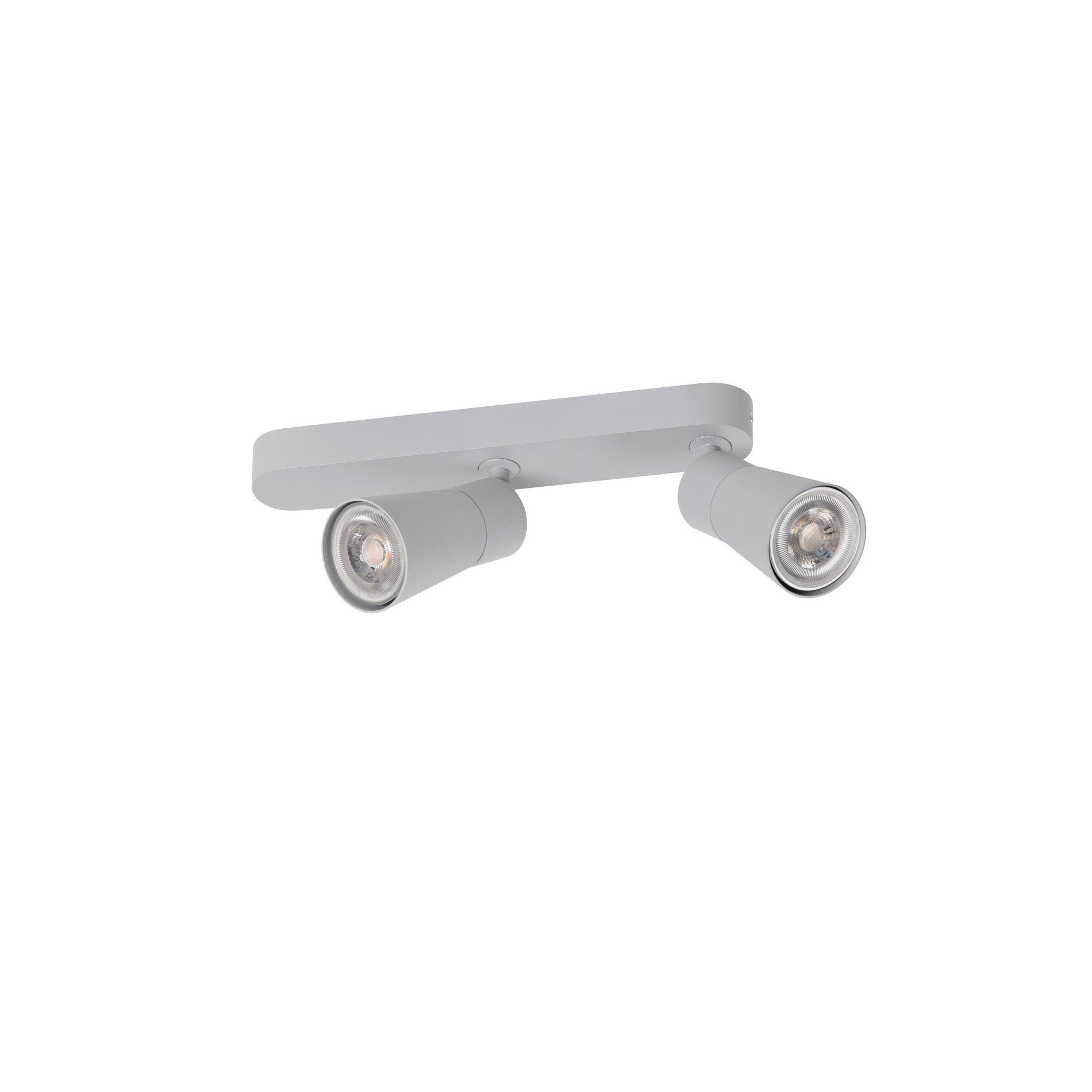 Back view product picture of SLV PURI 2.0 Cone, wall and ceiling-mounted light, asymmetrical, 2 x max. 6W GU10, grey