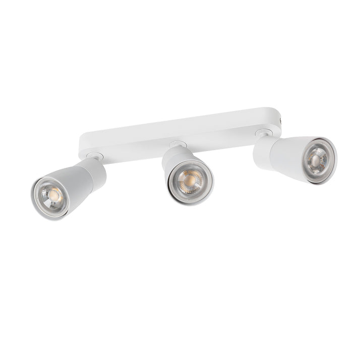 Back view product picture of SLV PURI 2.0 Dome, wall and ceiling-mounted light, long, 3 x max. 6W GU10, white