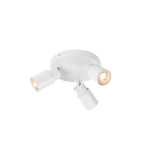 SLV PURI 2.0 Tube, wall and ceiling-mounted light, round, 3 x max. 6W GU10, white