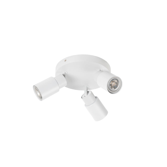 Back view product picture of SLV PURI 2.0 Tube, wall and ceiling-mounted light, round, 3 x max. 6W GU10, white