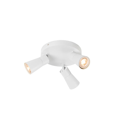 SLV PURI 2.0 Cone, wall and ceiling-mounted light, round, 3 x max. 6W GU10, white