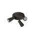 Back view product picture of SLV PURI 2.0 Dome, wall and ceiling-mounted light, round, 3 x max. 6W GU10, black