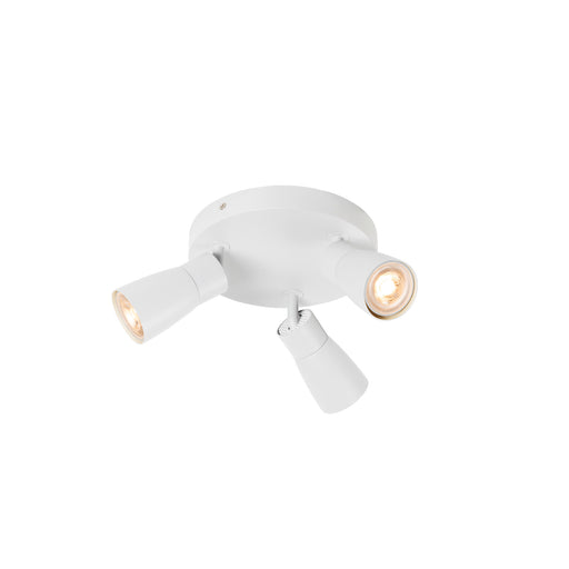 SLV PURI 2.0 Dome, wall and ceiling-mounted light, round, 3 x max. 6W GU10, white
